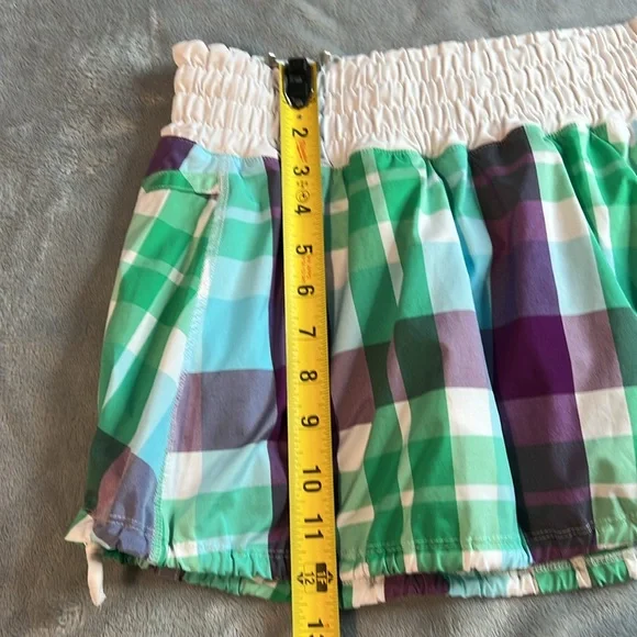 🎯Lululemon Tracker Skort Skirt Foxy Plaid Size 4 - Picture 12 of 12